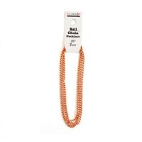 ImpressArt Ball Chain Pendant, Pack of 2, Copper, 20"