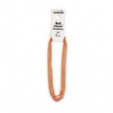 ImpressArt Ball Chain Pendant, Pack of 2, Copper, 20"