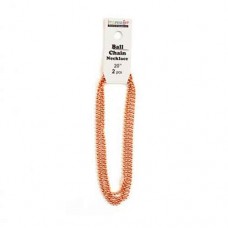 ImpressArt Ball Chain Pendant, Pack of 2, Copper, 20"