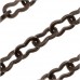 Antique Brass Peanut Chain Component Link, Kabela Designs, Vintage Style, 7mm x 4mm Links, Approx. 1 metre