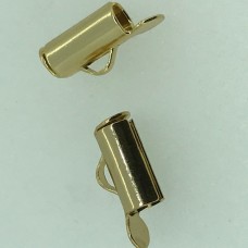 9mm Slide Tube end cap, pack of 2 pcs, gold plated