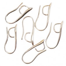 Ear Wires, Large Back Loop, Silver, 6 Pack