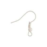 White Neo Fish Hooks, three pairs