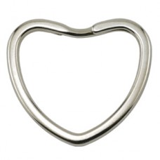 Beadalon  320W-018, Heart shaped Key Ring,  28 x 28 mm, Pack of 4,