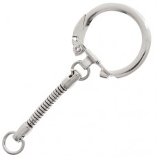 Nickel colour Key chain with snake chain feature - pack of 5pcs