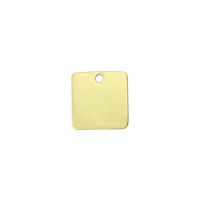 Gold Plated Pewter Small Square, 3/4"