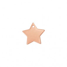 Rose Gold Plated Pewter Star, 1"