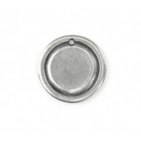 Pewter Large Circle, 27mm Border Blank