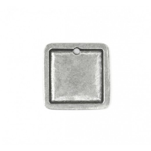 Pewter Large Square, 25mm Border Blank