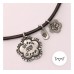 Pewter Large Flower, 25mm Border Blank