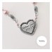 Pewter Large Heart, 1" Border Blank