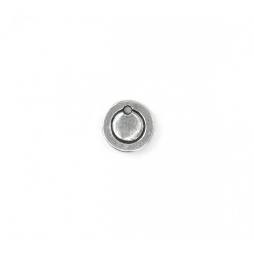 Pewter Small Circle, 12mm Border Blank