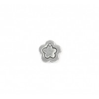 Pewter Small Flower, 12mm Border Blank