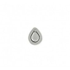 Pewter Small Drop, 14mm Border Blank