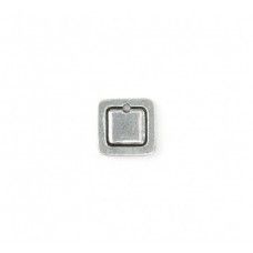Pewter Small Square, 12mm Border Blank