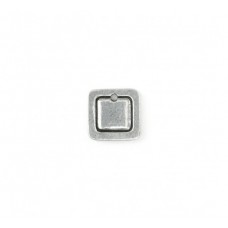 Pewter Small Square, 12mm Border Blank