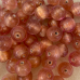 Bulk Bag 10mm Gold Foiled Round Beads, Peach, Approx 250 Grams