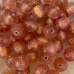 Bulk Bag 10mm Foiled Round Beads, Peach, Approx 250 Grams