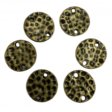 11mm Brass Connectors, Pack of 6