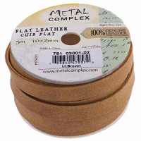 Light Brown, 10x2mm Leather, sold in 20cm lengths. Light Brown, 10x2mm Leather, sold in 20cm lengths.