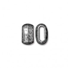 Tierracast Crimpable Beads, Antique Silver, 6 x 2mm, Pack of 2