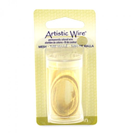 Italian Wire Mesh, 18 mm (0.40 in), Gold Color, 1m length