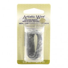 Italian  Wire Mesh, 18 mm (0.40 in), Hematite Color, 1 meter length