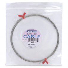 Stainless Steel Jewellery Cable, .031 in (0.79 mm), Bright, 30 ft (9.2 m)