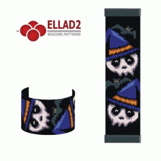 Halloween Skull Bracelet Pattern Bead Kit for ELLAD2 Pattern