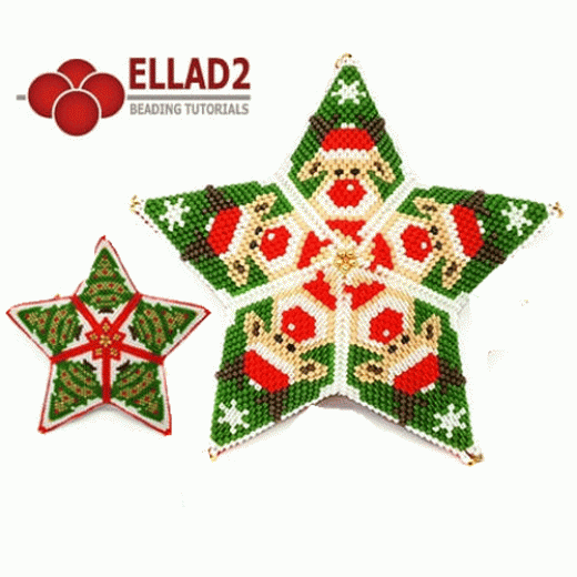 Rudolph & Christmas Tree Star Beads Kit for ELLAD2 Tutorial