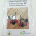 Quick Kits - Fiesta Enamel Circle Charm Earrings Kit - Red & Black