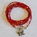 Red Lovebirds Charm Seed Bead Wrap Bracelet Kit