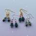 Swarovski Vitrail Christmas Tree Earring Kits - Gold