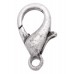 15mm Antique Silver Lobster Clasps, Pack of 5