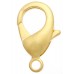 12mm Matte Gold Lobster Clasps, Pack of 5