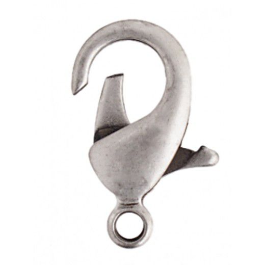 22mm Antique Silver Lobster Clasp