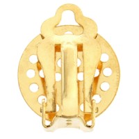 Ear Clip Perforated Gold - 100pcs