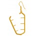 Rectangle Interchangeable Gold Earrings, 1 Pair