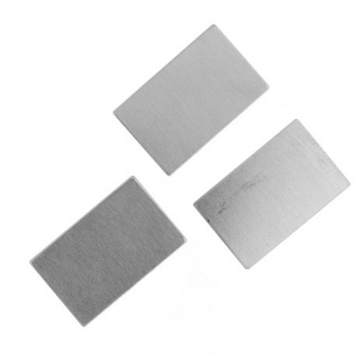 German Silver Rectangle, 13 x 22mm, 24ga, Pack of 2