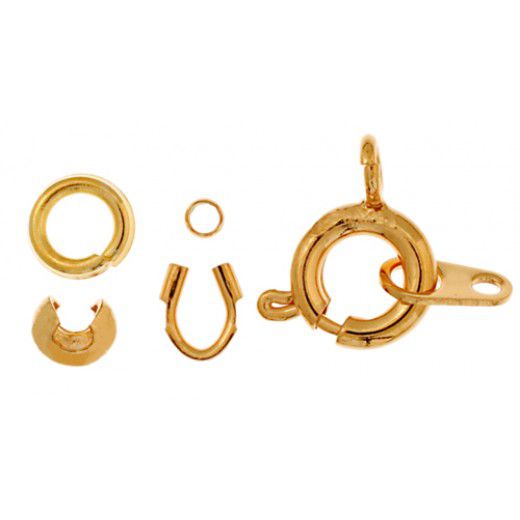 Spring Ring Clasp- Gold - 2 pairs - 26002000-13