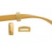 5mm Smooth Gold Slider, Pack of 4