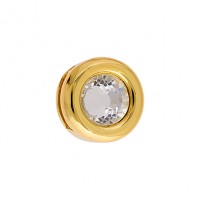 13mm Gold Slider with Crystal