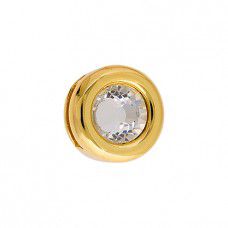 13mm Gold Slider with Crystal
