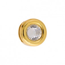 13mm Gold Slider with Crystal