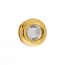 13mm Gold Slider with Crystal