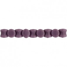 Czech Pellet 4x6mm  - Mauve Alabaster Opaque - approx 43 beads