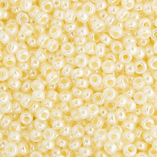 Cream Ceylon Miyuki 15/0 Seed Beads, 100g approx. , Colour 527