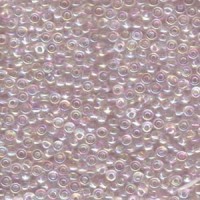 Miyuki 8/0 seed beads Transparent Pale Pink AB, colour 0265, 22Grms apprx.