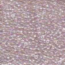 Miyuki 8/0 seed beads Transparent Pale Pink AB, colour 0265, 22Grms apprx.