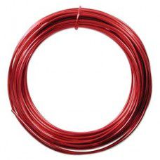 Red colour Aluminium Wire, 12ga (2.1mm) 39 ft (11.88m)
